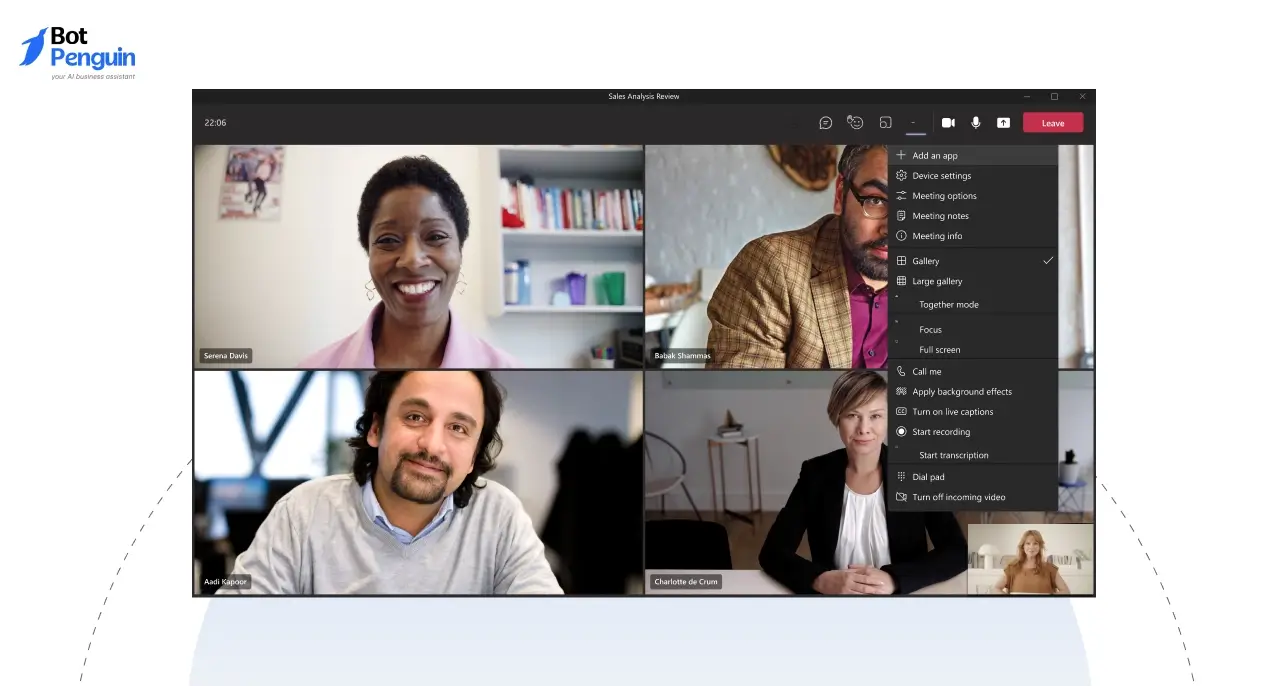 Microsoft Teams Dashboard